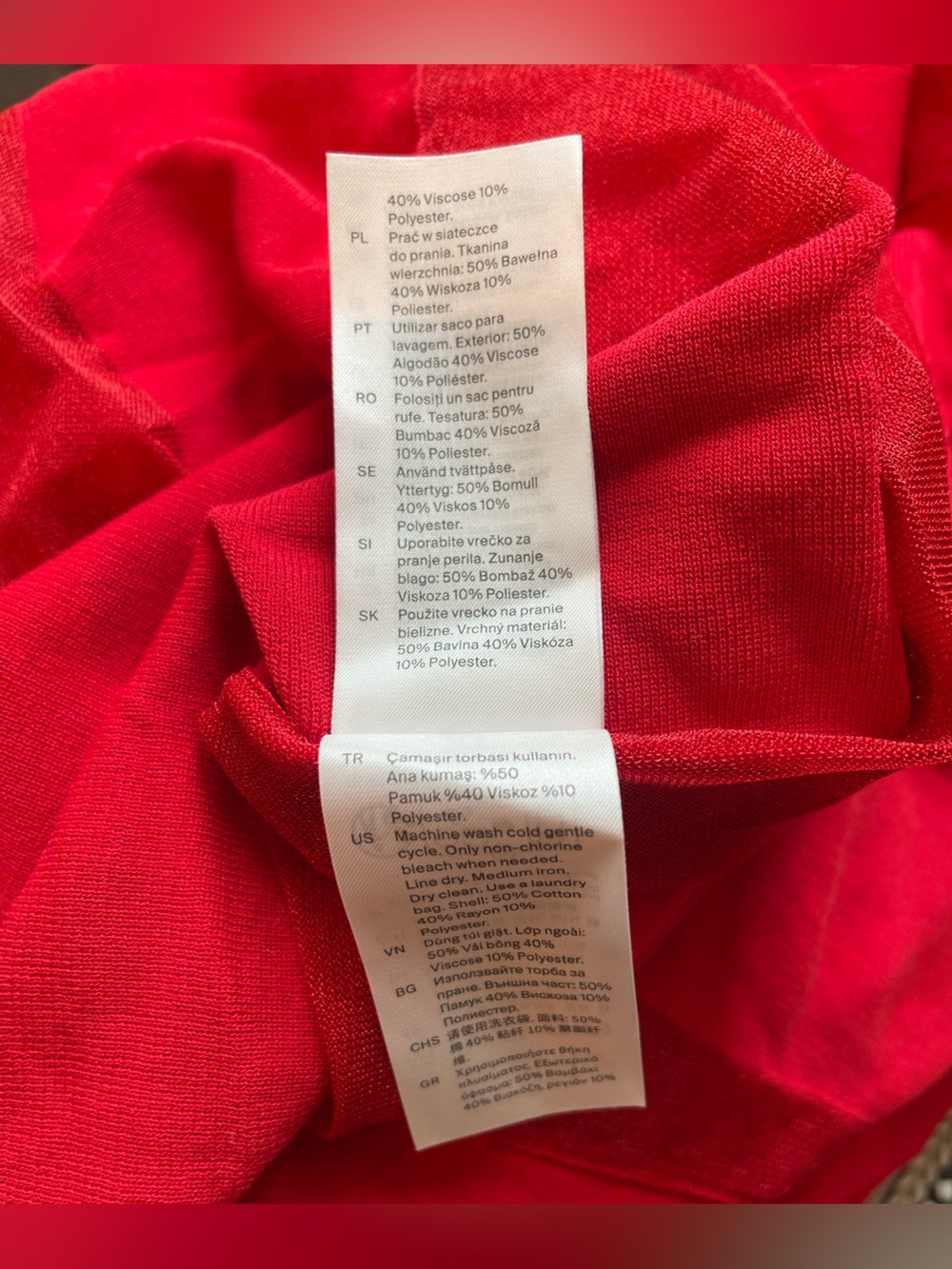COS Vibrant Red Ribbed Maxi Dress - Picture 8 of 8